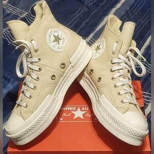 Converse Chuck 70 Plus Hi Platform "Rings" New In Box! Womens 9/Mens 7